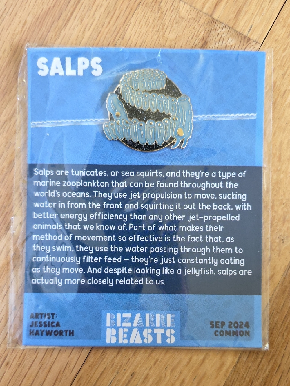 Bizarre Beasts Enamel Pin Common September 2024 Salps
